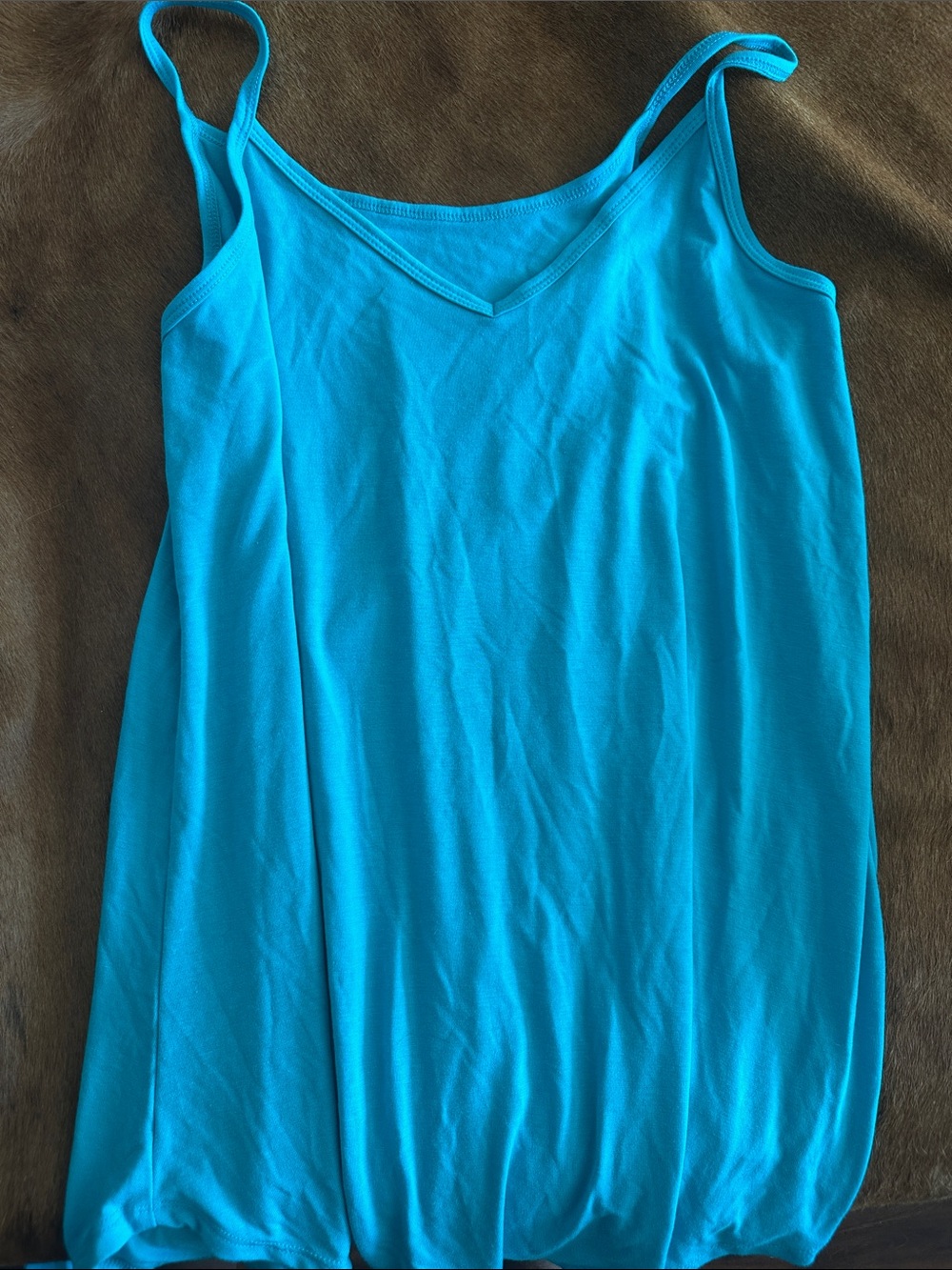 Zenana Outfitters Turquoise V-Neck Spaghetti Strap Camisole